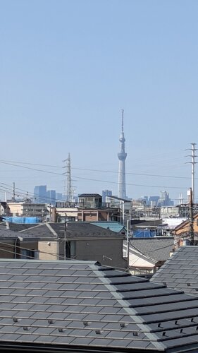 南側バルコニーからのスカイツリー