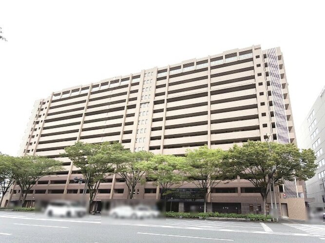 平成築、総戸数166戸のマンション。最寄り駅「京都市役所前」駅まで徒歩2分ほど。