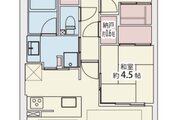 3LDK+S（納戸）+W、専有面積72.23㎡（エコキュート貯湯ユニット置場面積1.00㎡ 約 0.30 坪を含みます）、バルコニー11.78㎡、室内リノベーション実施