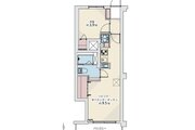 1LDK、専有面積32.79㎡、バルコニー面積3.33㎡、室内リノベーション実施 1LDK、専有面積32.79㎡、バルコニー面積3.33㎡、室内リノベーション実施