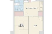 2DK、専有面積38.88㎡