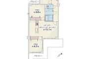 3LDK、専有面積73.98㎡、バルコニー19.26㎡、ポーチ1.16㎡、室内リノベーション実施 3LDK、専有面積73.98㎡、バルコニー19.26㎡、ポーチ1.16㎡、室内リノベーション実施