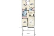 3LDK+W+専用庭、専有面積69.02㎡、テラス8.60㎡、専用庭17㎡、室外機置場0.90㎡、室内リノベーション実施
