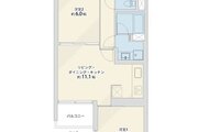 2LDK+W、専有面積56.24平米、バルコニー3.60平米、室内リノベーション実施