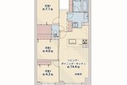 3LDK+W、専有面積70.31平米(TR0.45含む)、バルコニー13平米、ポーチ4.63平米、室内リノベーション実施 3LDK+W、専有面積70.31平米(TR0.45含む)、バルコニー13平米、ポーチ4.63平米、室内リノベーション実施