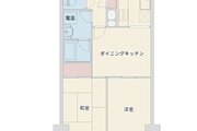 2DK、専有面積49.68㎡、バルコニー面積5.07㎡ 2DK、専有面積49.68㎡、バルコニー面積5.07㎡