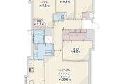 全居室に収納が配置された3LDKの間取りです！効率的な家事動線が考慮されたレイアウトになっており、掃除や洗濯などの日常の家事もスムーズに行えて毎日の暮らしにゆとりと快適さをもたらします！