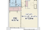 3LDK+専用庭、専有面積65.04㎡、専用庭面積26.66㎡、テラス面積11.16㎡、室内リノベーション