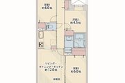 3LDK、専有面積65.20平米、バルコニー11.70平米、室内リノベーション実施