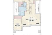 3LDK+2W、専有面積77.52㎡、ルーフバルコニー80.01㎡、室内リノベーション実施 3LDK+2W、専有面積77.52㎡、ルーフバルコニー80.01㎡、室内リノベーション実施