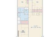 3LDK、専有面積74.86平米、バルコニー4.13平米