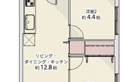 2LDK、専有面積52.25㎡、バルコニー面積9.26㎡、室内リノベーション 2LDK、専有面積52.25㎡、バルコニー面積9.26㎡、室内リノベーション