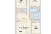 3LDK+WIC、専有面積89.95㎡、バルコニー面積15.10㎡、室内リノベーション実施 3LDK+WIC、専有面積89.95㎡、バルコニー面積15.10㎡、室内リノベーション実施