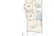 4LDK、専有面積90.02㎡、バルコニー面積11.29㎡、室内リノベーション実施 4LDK、専有面積90.02㎡、バルコニー面積11.29㎡、室内リノベーション実施