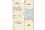 3LDK、専有面積60.00㎡、バルコニー8.99㎡、室内リノベーション実施 3LDK、専有面積60.00㎡、バルコニー8.99㎡、室内リノベーション実施