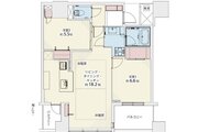 2LDK+W、専有面積68.46㎡、バルコニー9㎡、ポーチ面積2.15㎡、室内リノベーション実施 2LDK+W、専有面積68.46㎡、バルコニー9㎡、ポーチ面積2.15㎡、室内リノベーション実施