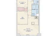1LDK+S+W、専有面積51.77㎡、バルコニー6.12㎡ 1LDK+S+W、専有面積51.77㎡、バルコニー6.12㎡