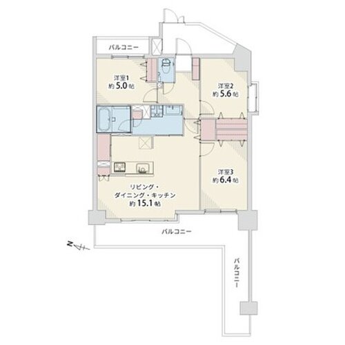 3LDK+パントリー、専有面積73.20㎡、バルコニー23.18㎡、アルコーブ5.49㎡、室内リノベーション実施 3LDK+パントリー、専有面積73.20㎡、バルコニー23.18㎡、アルコーブ5.49㎡、室内リノベーション実施