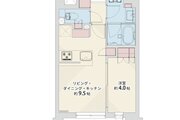 1LDK、専有面積34.90平米、バルコニー8.17平米、室内リノベーション実施