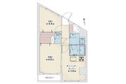 2DK、専有面積41.18㎡、バルコニー面積2.47㎡、室内リノベーション実施 2DK、専有面積41.18㎡、バルコニー面積2.47㎡、室内リノベーション実施