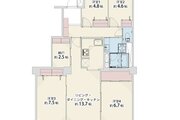 4LDK+納戸、専有面積86.07㎡、バルコニー11.99㎡、室内リノベーション実施 4LDK+納戸、専有面積86.07㎡、バルコニー11.99㎡、室内リノベーション実施