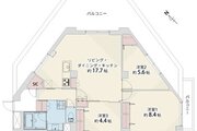 3LDK+SIC、専有面積81.93㎡、バルコニー27.50㎡、室内リノベーション実施