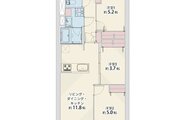 3LDK、専有面積60.50平米、バルコニー6.42平米、室内リノベーション実施 3LDK、専有面積60.50平米、バルコニー6.42平米、室内リノベーション実施