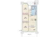3LDK+TR、専有面積67.62㎡、バルコニー面積12㎡、ポーチ面積3.89㎡