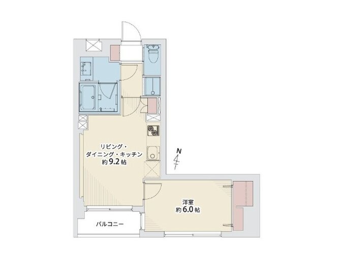 1LDK、専有面積37.42㎡、室内リノベーション実施 1LDK、専有面積37.42㎡、室内リノベーション実施