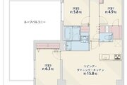 3LDK+W++ルーフバルコニー、専有面積72.29平米、バルコニー10.91平米、ルーフバルコニー31.90平米、室内リノベーション実施