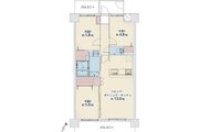 3LDK、専有面積67.36㎡、ポーチ面積12.90㎡、バルコニー面積3.75㎡、室内リノベーション実施 3LDK、専有面積67.36㎡、ポーチ面積12.90㎡、バルコニー面積3.75㎡、室内リノベーション実施