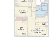 2LDK+S(納戸)、専有面積75.58㎡、バルコニー12.73㎡、ポーチ2.98㎡、室内リノベーション実施