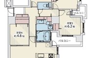専有面積92.74㎡、バルコニー25.93㎡、アルコーブ1.05㎡、室内リノベーション実施
