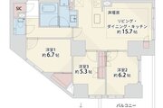3LDK+W+SIC、専有面積76.72㎡、バルコニー9.43㎡、室内リノベーション実施 3LDK+W+SIC、専有面積76.72㎡、バルコニー9.43㎡、室内リノベーション実施