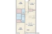 2SLDK+2W、専有面積65.42㎡、バルコニー8.82㎡、室内リノベーション実施 2SLDK+2W、専有面積65.42㎡、バルコニー8.82㎡、室内リノベーション実施