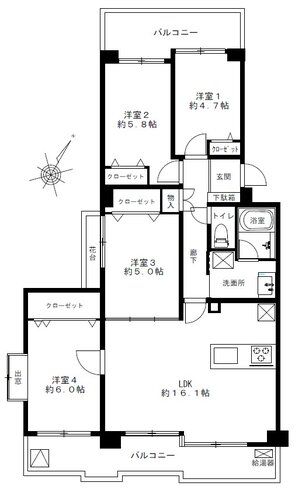 収納豊富な4LDK 収納豊富な4LDK