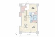2LDK、専有面積52.77m2、室内リノベーション実施 2LDK、専有面積52.77m2、室内リノベーション実施