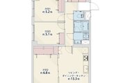 3LDK、専有面積70.30平米、バルコニー7.26平米、室内リノベーション実施