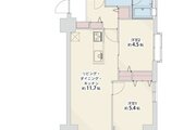 2LDK、専有面積51.04㎡、バルコニー面積6.12㎡