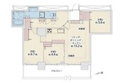 3LDK、専有面積75.85㎡、バルコニー面積15.92㎡、室内リノベーション実施 3LDK、専有面積75.85㎡、バルコニー面積15.92㎡、室内リノベーション実施