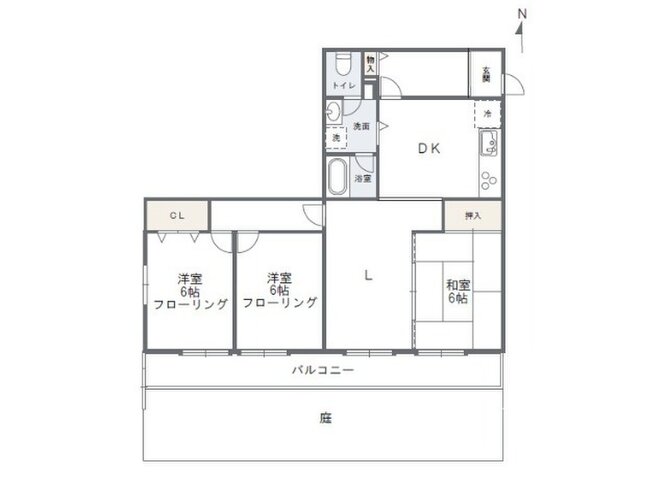 3LDK、専有面積80.87㎡ 3LDK、専有面積80.87㎡
