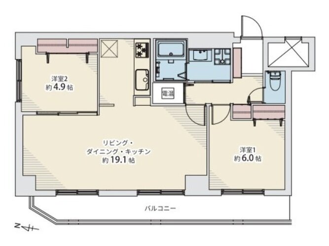 生活動線がスムーズで暮らしやすい2LDKの間取り図です!お料理に集中しやすい壁面キッチンや、各居室にしっかりと確保された収納スペースが魅力♪プライベート空間を分けやすく、快適に過ごせる設計です! 生活動線がスムーズで暮らしやすい2LDKの間取り図です!お料理に集中しやすい壁面キッチンや、各居室にしっかりと確保された収納スペースが魅力♪プライベート空間を分けやすく、快適に過ごせる設計です!