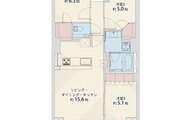 3LDK＋2W、専有面積71.55㎡、バルコニー面積9.75㎡、室内リノベーション実施