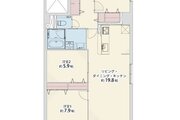 2SLDK、専有面積87.09㎡、バルコニー8.70㎡ 2SLDK、専有面積87.09㎡、バルコニー8.70㎡