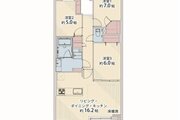 3LDK＋W、専有面積77.31㎡、バルコニー面積12.67㎡、ポーチ面積7.30㎡、室内リノベーション実施