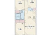 3LDK、専有面積71.71㎡、バルコニー9.15㎡、室内リノベーション実施