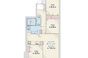3LDK、専有面積70.11㎡、バルコニー13.60㎡、室内リノベーション実施 3LDK、専有面積70.11㎡、バルコニー13.60㎡、室内リノベーション実施