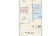 専有面積70.44㎡、バルコニー10.62㎡