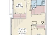 3LDK+W+テラス+専用庭、専有面積76.02㎡、バルコニー面積3.20㎡、テラス面積10.80㎡、専用庭面積37.69㎡、室内リノベーション実施