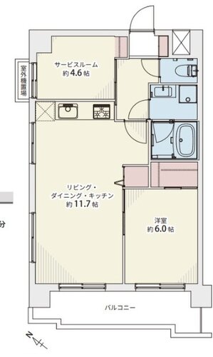 1LDK+S(納戸)+W、専有面積54.60平米、バルコニー8.20平米、室内リノベーション実施 1LDK+S(納戸)+W、専有面積54.60平米、バルコニー8.20平米、室内リノベーション実施